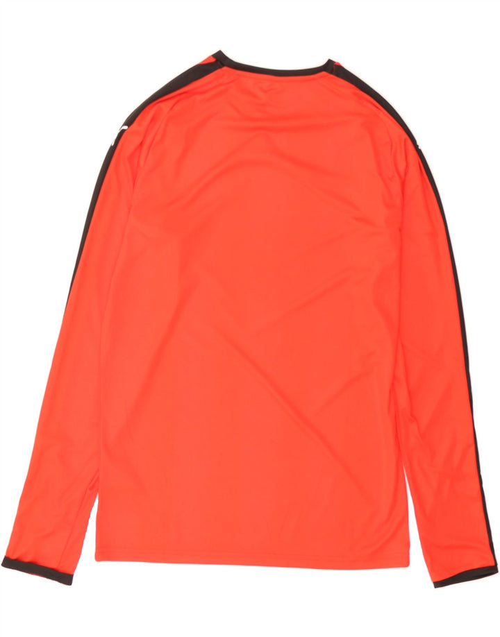 PUMA Mens Top Long Sleeve Medium Red Striped Polyester Vintage Puma and Second-Hand Puma from Messina Hembry 