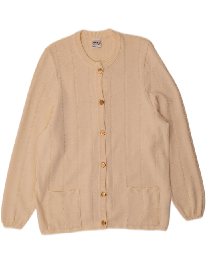 Aspa - Cárdigan para mujer, talla 48, 2XL, color beige, poliacrílico