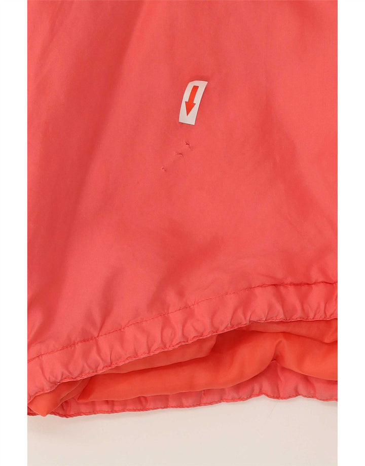 Vintage mujer cortavientos chaqueta Reino Unido 18 XL seda rosa