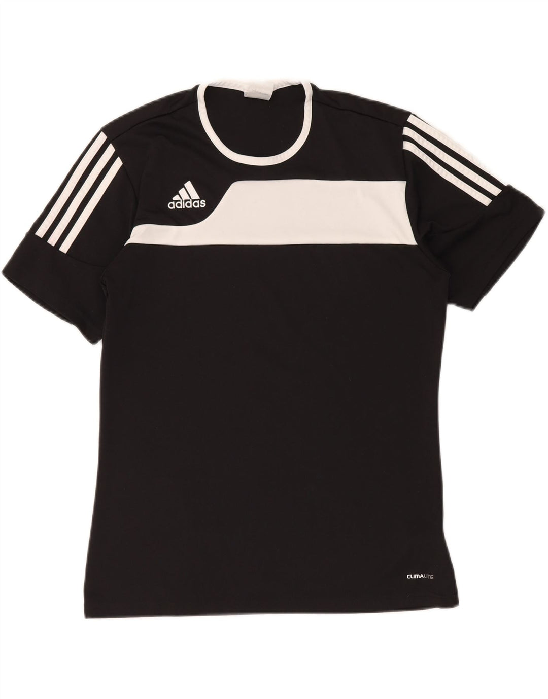 ADIDAS Camiseta Climalite para hombre Top Small Black Colourblock Poliéster