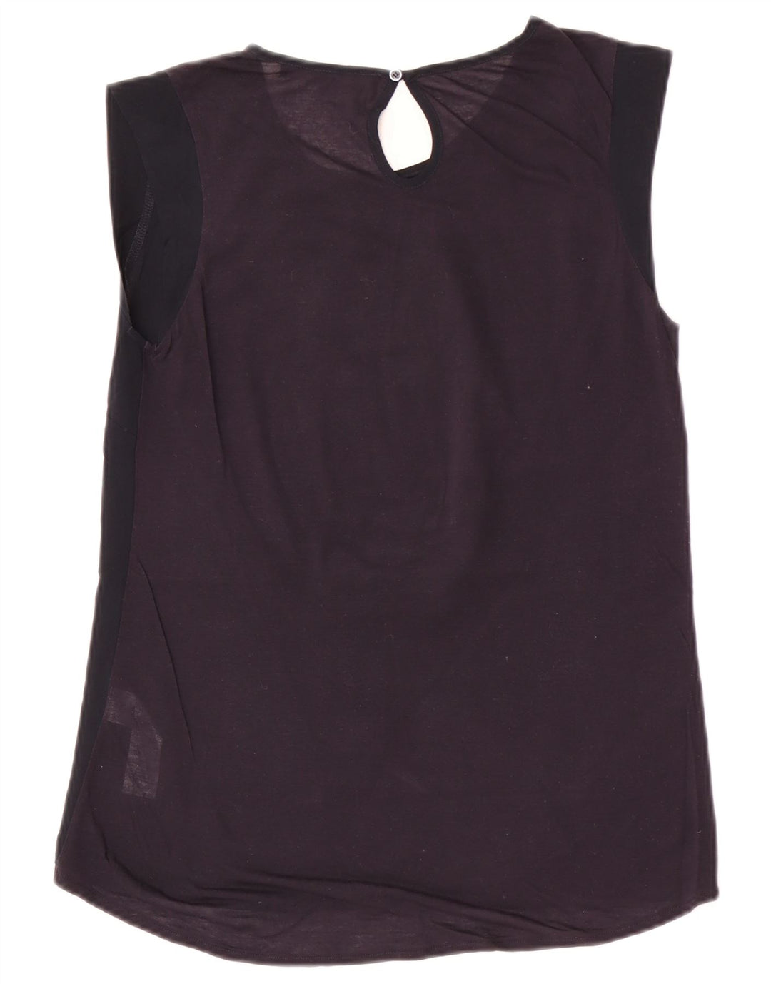 French Connection Blusa para mujer Top UK 10 Small Poliéster azul marino