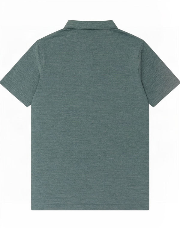Polo Columbia Hombre Poliéster moteado verde medio