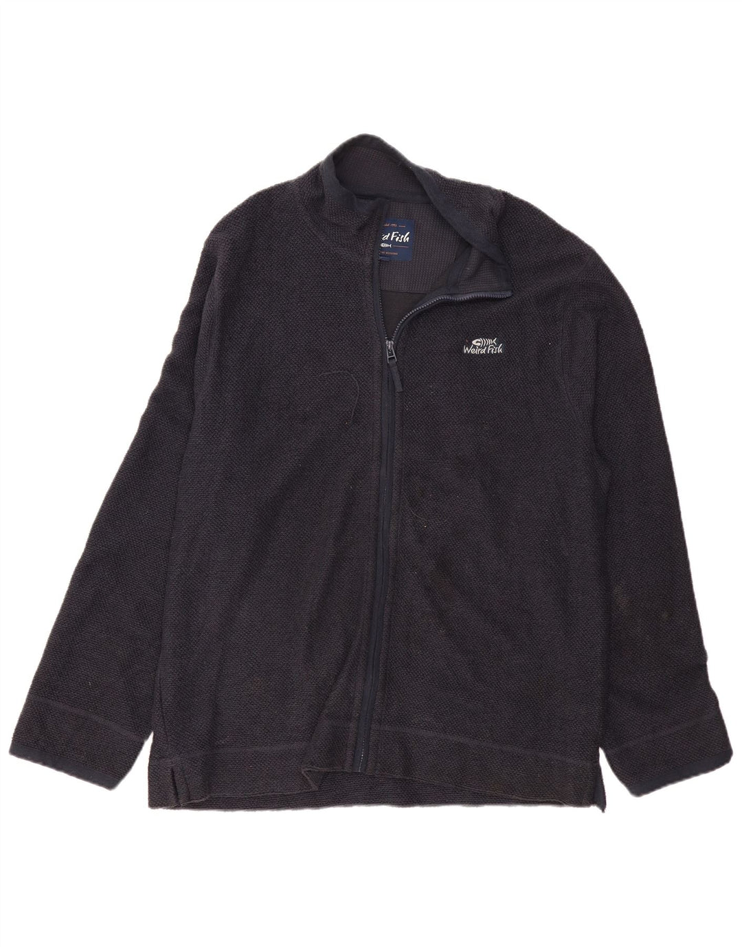 WEIRD FISH Chaqueta superior de chándal para hombre 2XL Algodón azul marino