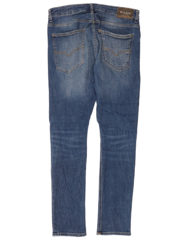 Guess Vaqueros Súper Ajustados Para Hombre W32 L32 Algodón Azul