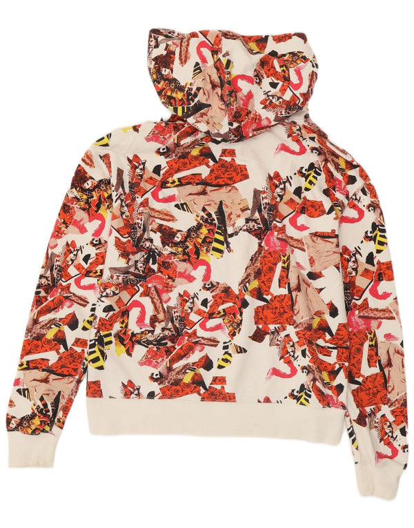 CONVERSE Jersey con capucha y estampado abstracto para mujer UK 10 Small Multicolor