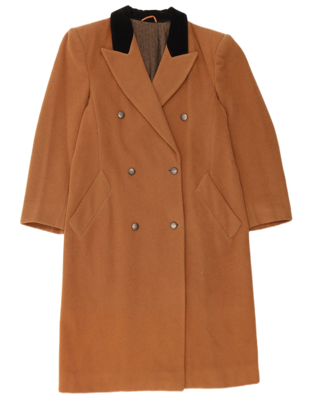 Abrigo extragrande con doble botonadura para mujer Penny Black IT 40 Small Brown Wool
