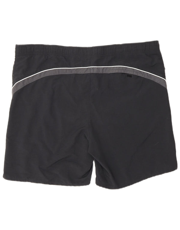Fila Mens Swimming Shorts Large Black Colourblock Nylon