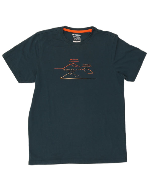 Camiseta con gráfico IsoCool para hombre de Mountain Warehouse Camiseta pequeña de algodón verde