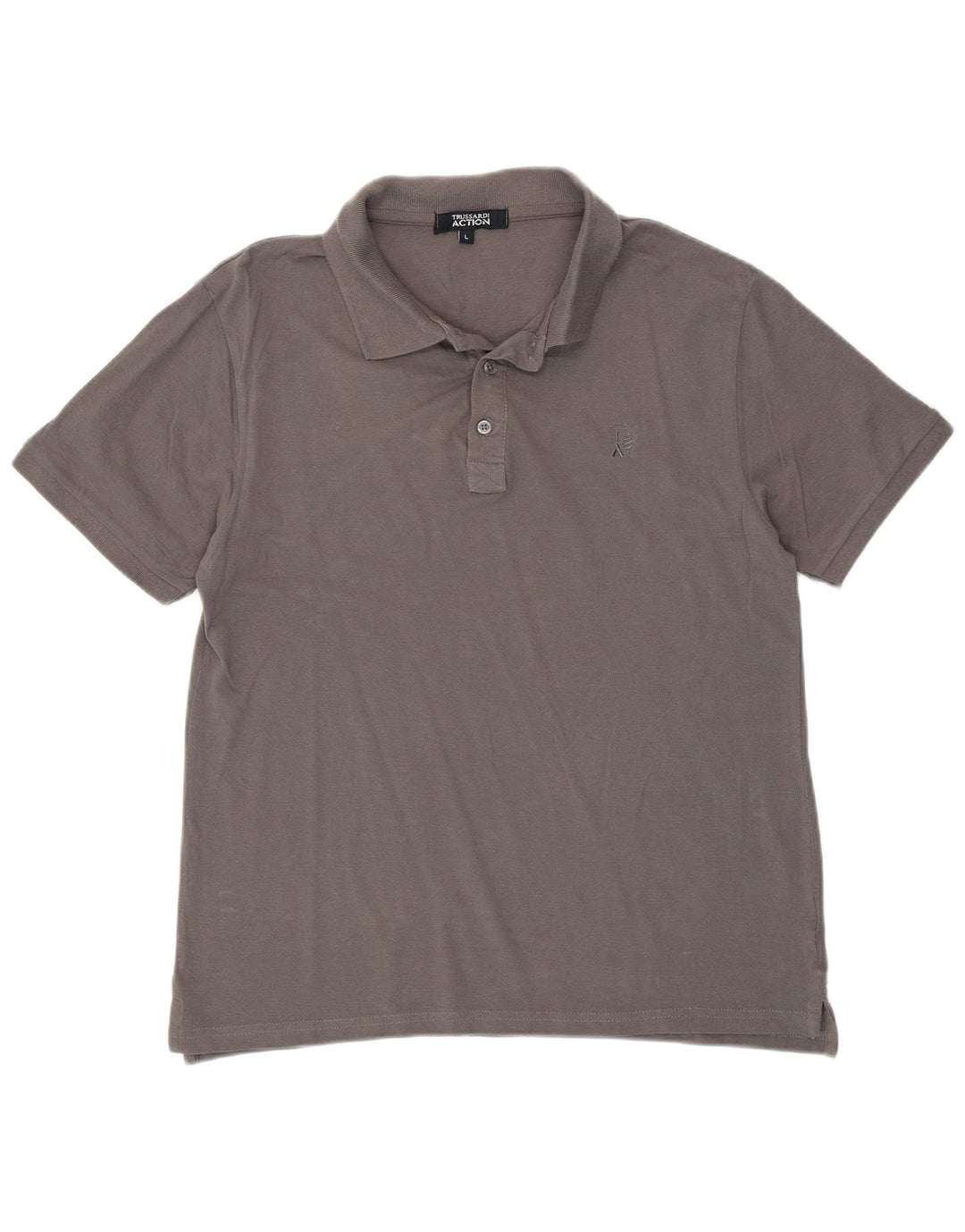TRUSSARDI Polo para hombre grande gris