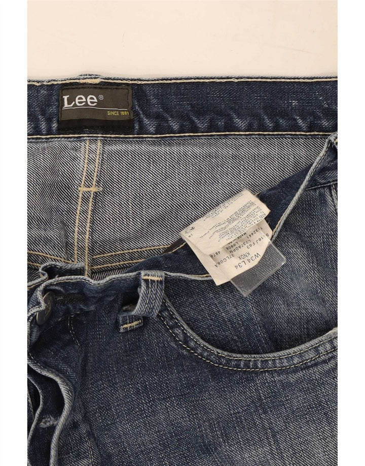 Vaqueros Lee Mujer Rectos W34 L29 Algodón Azul
