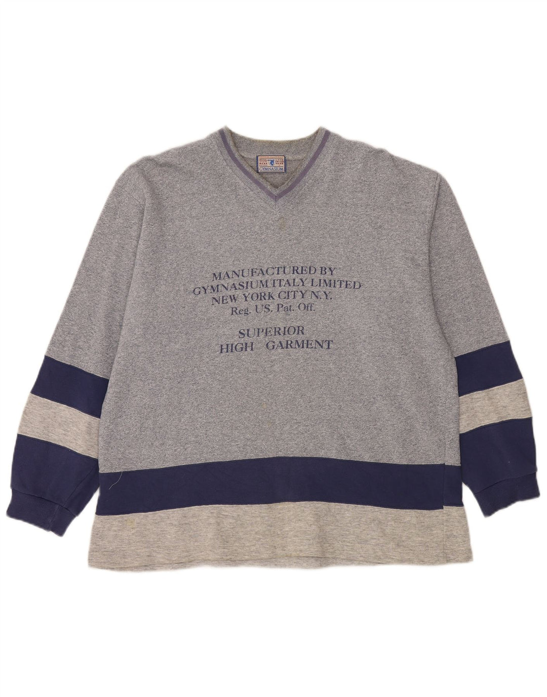 Gymnasium Hombre Sudadera Con Estampado Gráfico Jumper Large Azul Colorblock