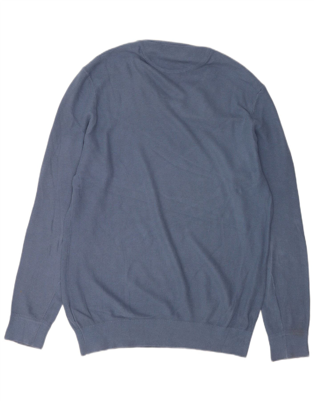 Timberland - Jersey con cuello en V para hombre, talla grande, algodón azul