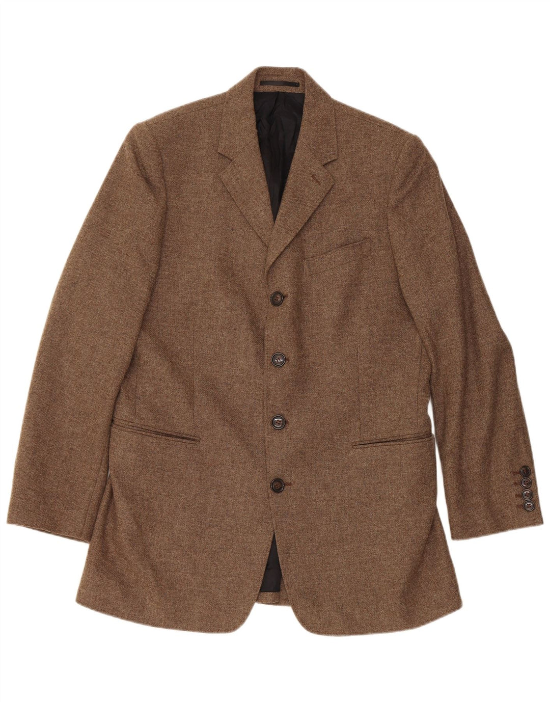 Chaqueta tipo blazer de 4 botones para hombre Reiss UK 40 Large Lana marrón