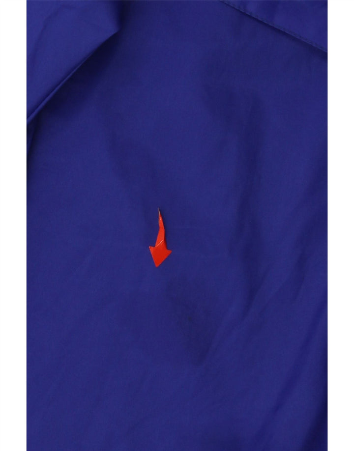 Arena Chaqueta impermeable con capucha gráfica para hombre UK 40 Large Poliamida azul