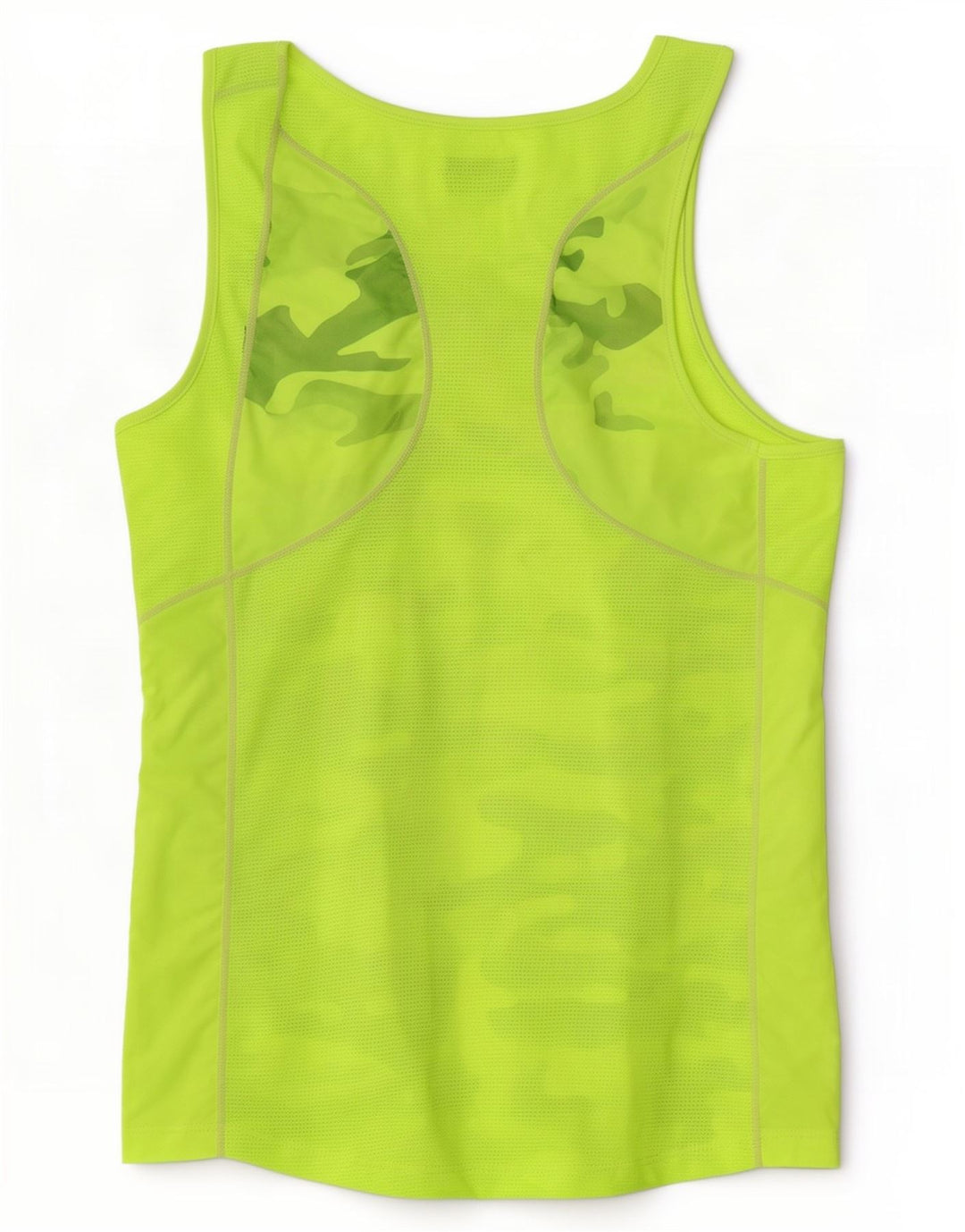 Macron Hombre Chaleco Top Camuflaje Verde Medio