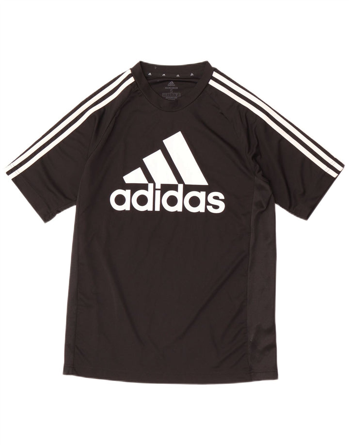 Adidas Hombre Aeroready Graphic Camiseta Top Pequeño Poliéster Negro