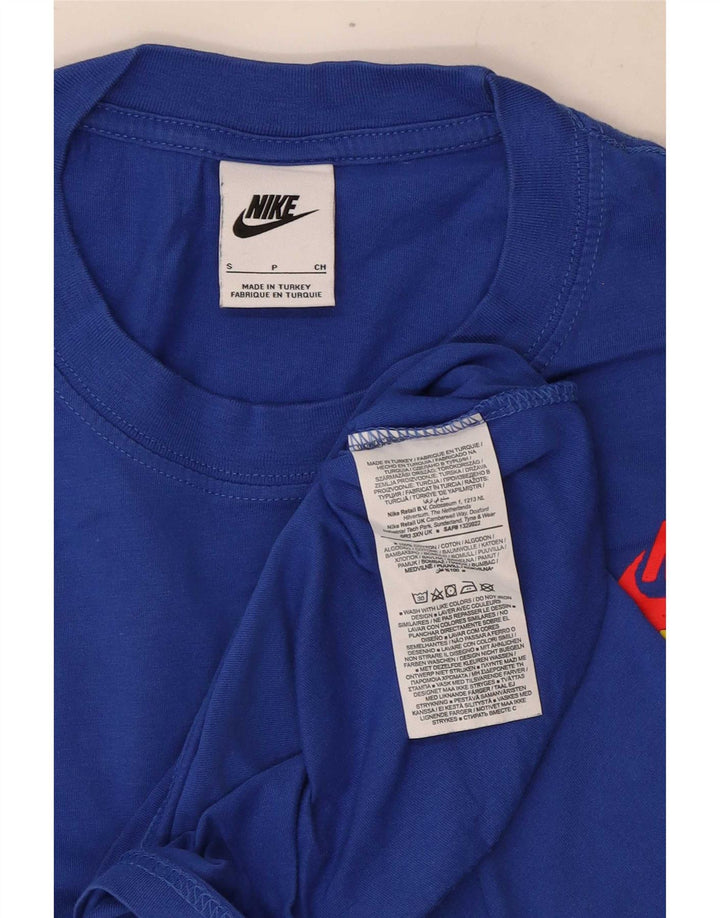 Nike - Camiseta gráfica para hombre, talla pequeña, algodón azul