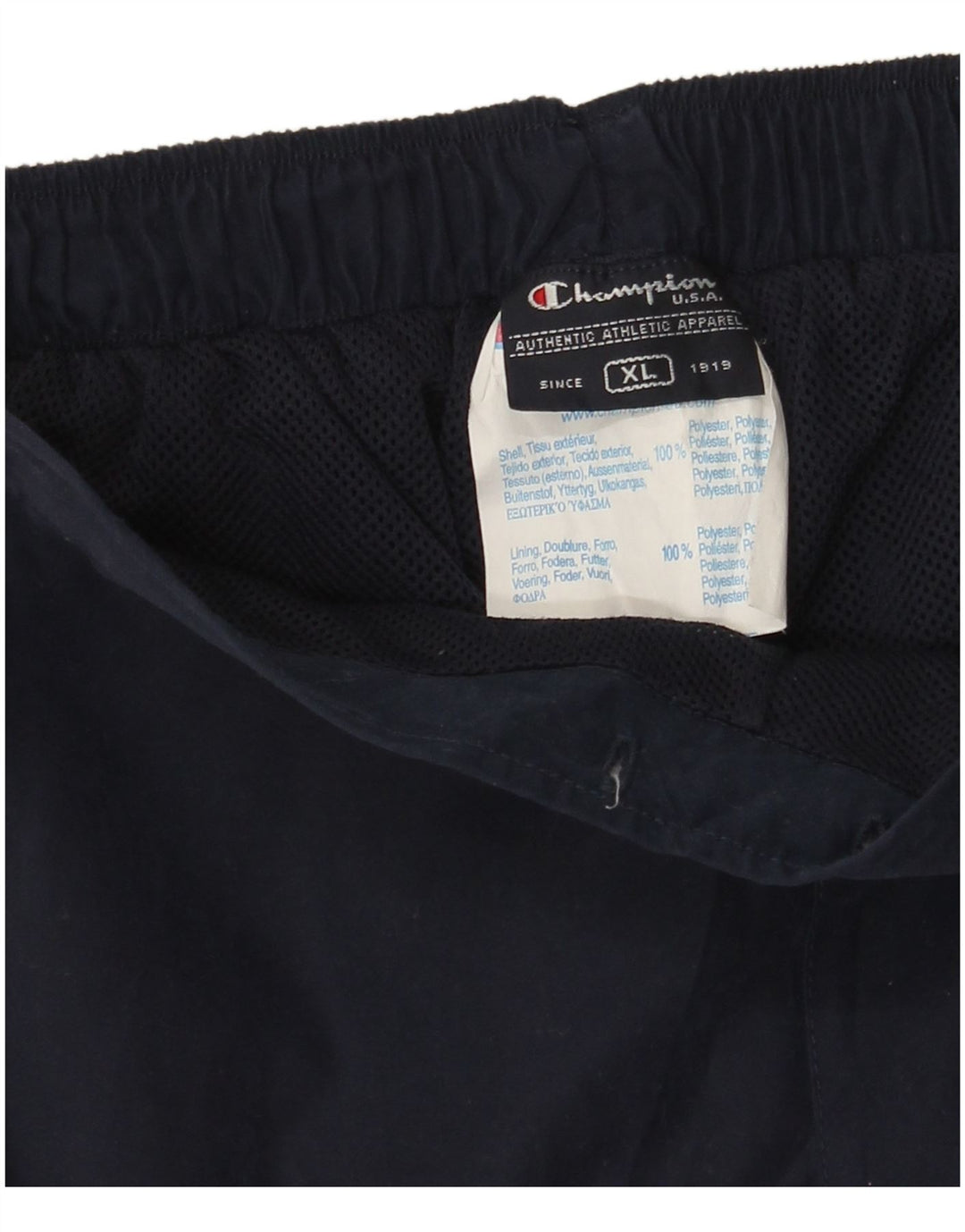 Champion Pantalones de chándal para mujer ES 40 XL Poliéster azul marino