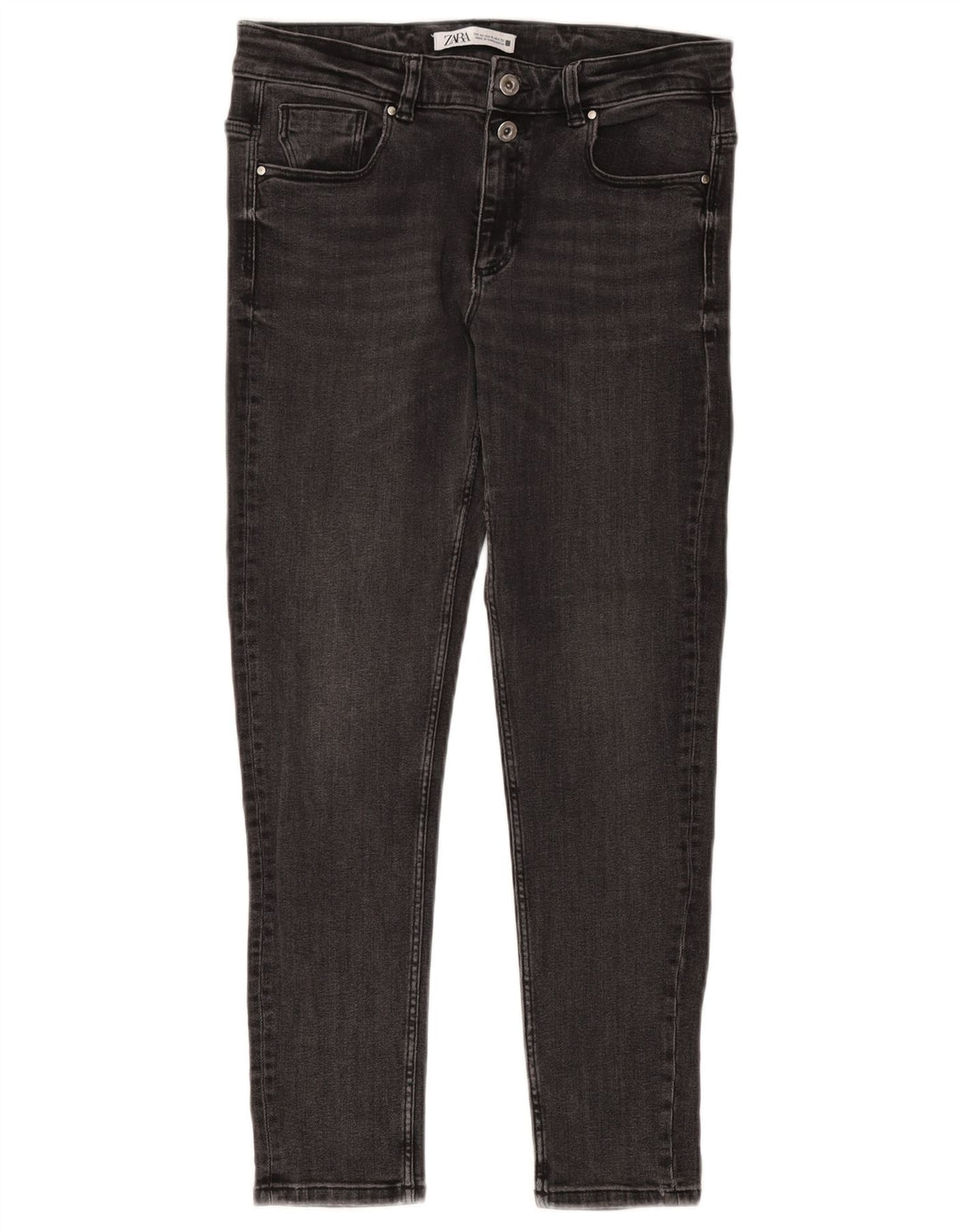 Zara Vaqueros pitillo para mujer EU 42 Large W32 L27 Gris