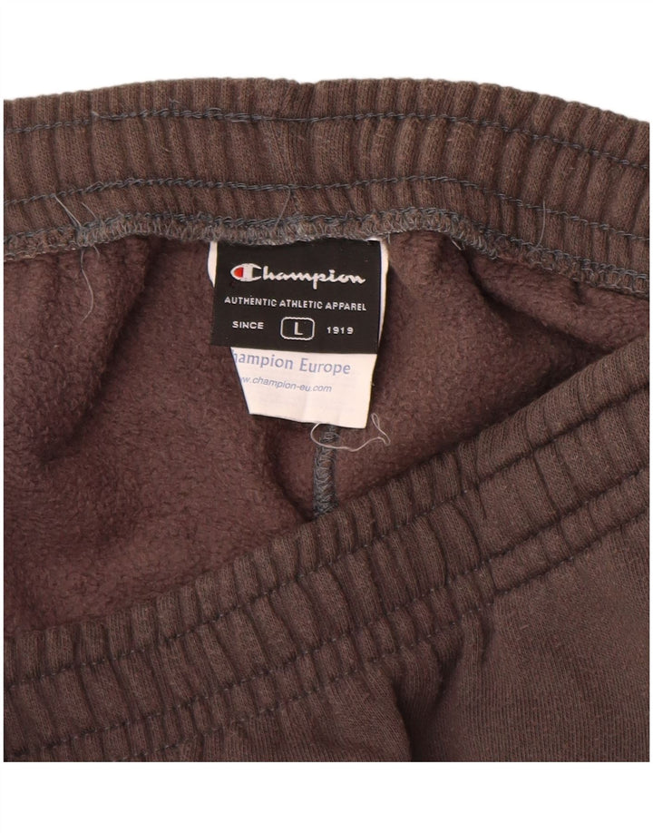 CHAMPION Pantalones de chándal para hombre de algodón marrón grande