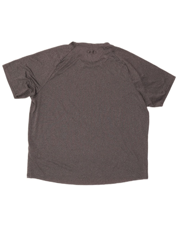 Under Armour Camiseta para hombre Top 2XL Gris Poliéster