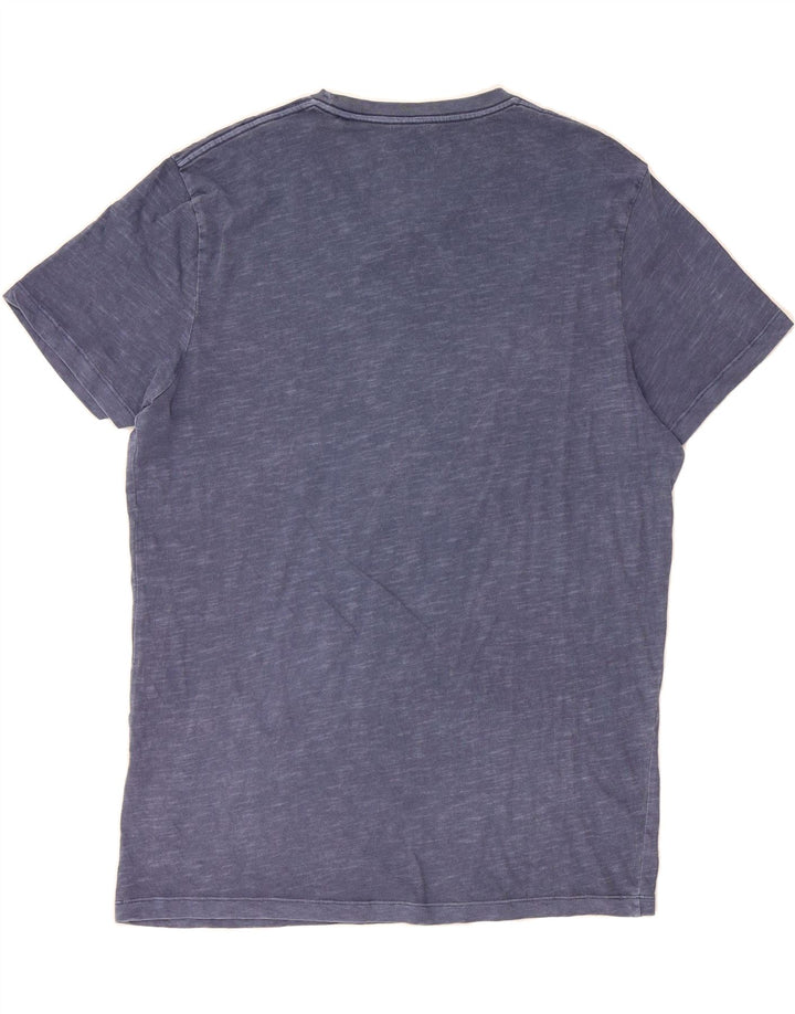 PEPE JEANS Mens London Regular Graphic T-Shirt Top Medium Navy Blue Vintage PEPE Jeans and Second-Hand PEPE Jeans from Messina Hembry 