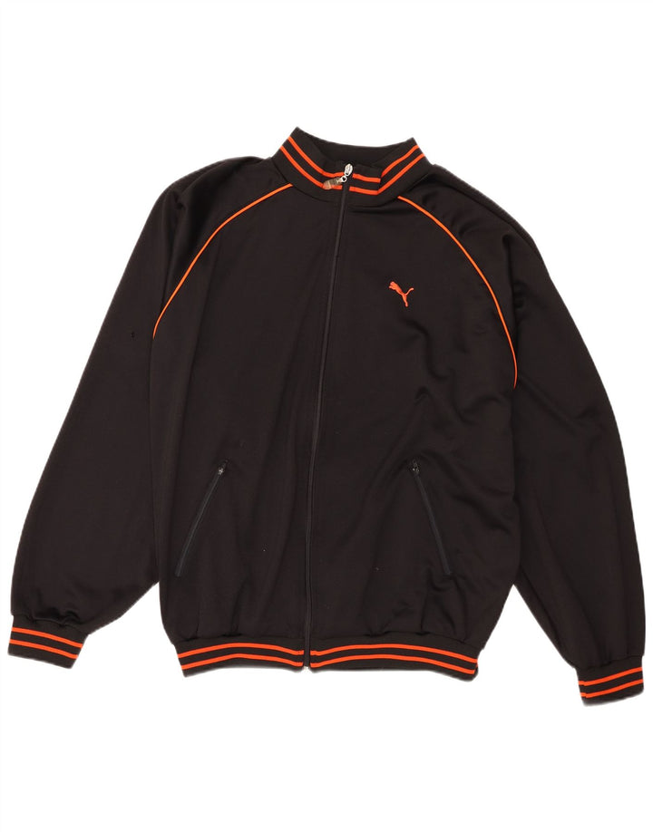 Puma Hombre Chándal Top Chaqueta XL Negro Rayas