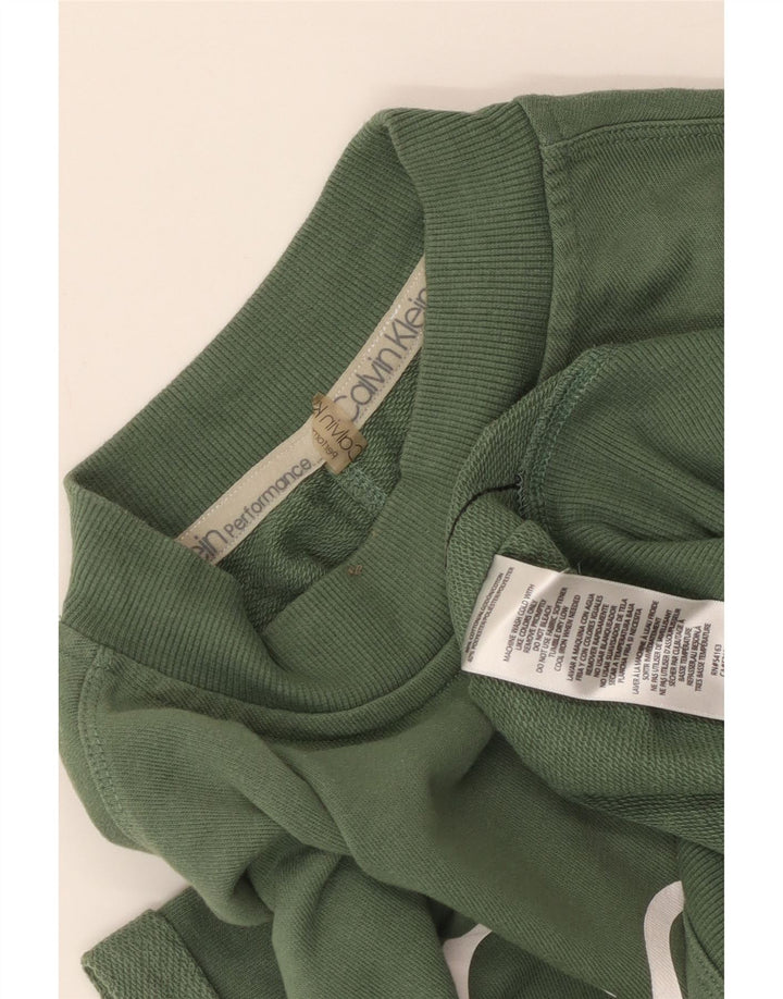 Calvin Klein Sudadera con gráfico de Gran tamaño para Mujer UK 10 Small Green