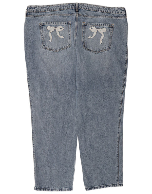 Hollister Jeans Sueltos de Cintura Baja para Mujer US 20 3XL W35 L31 Algodón Azul