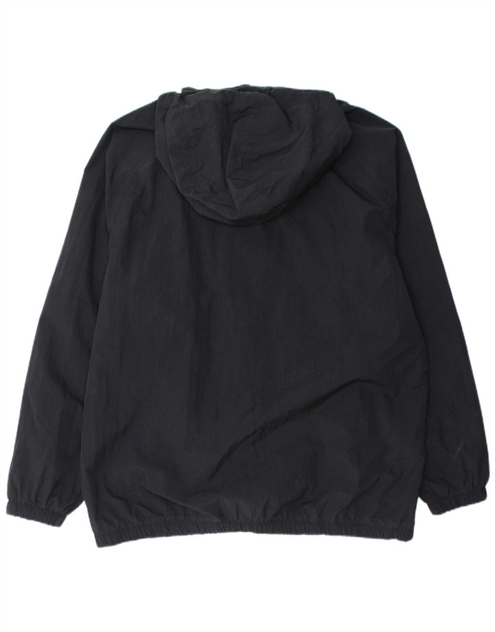 NIKE Chaqueta impermeable con capucha para hombre UK 42 XL Nylon negro