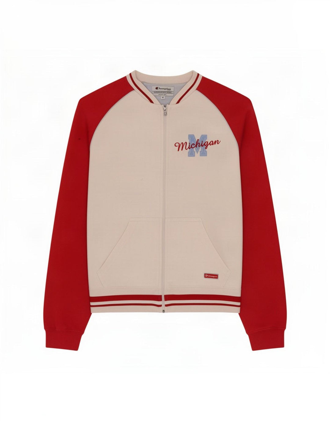 Champion Michigan - Chaqueta de chándal para mujer, talla 12, color blanco