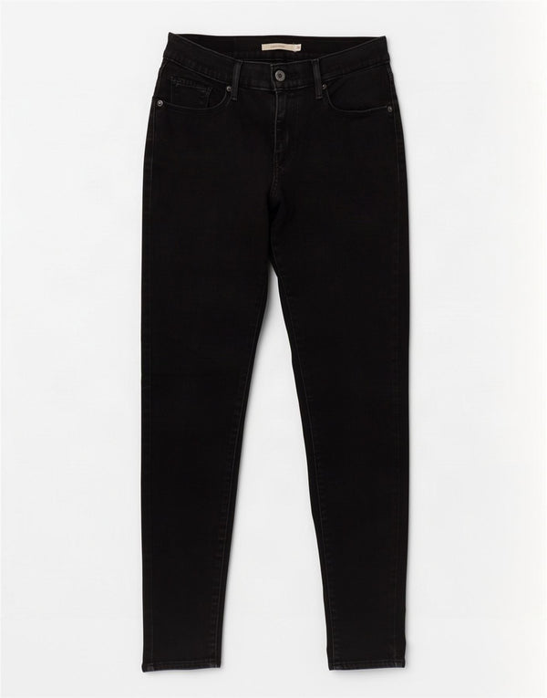 Levi's Vaqueros Slim Mujer W28 L30 Algodón Negro