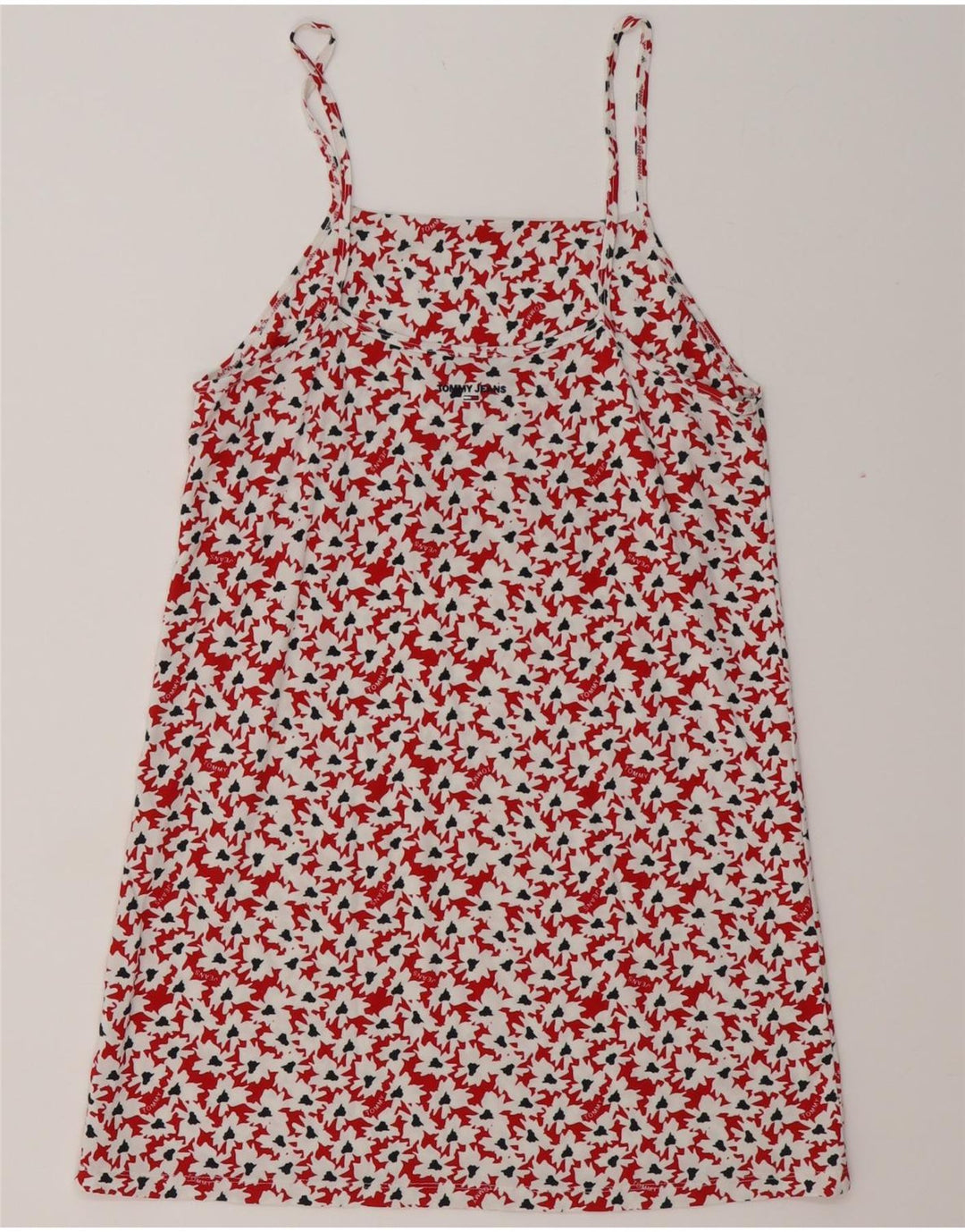 TOMMY HILFIGER Blusa con estampado abstracto para mujer UK 40 Medium Red