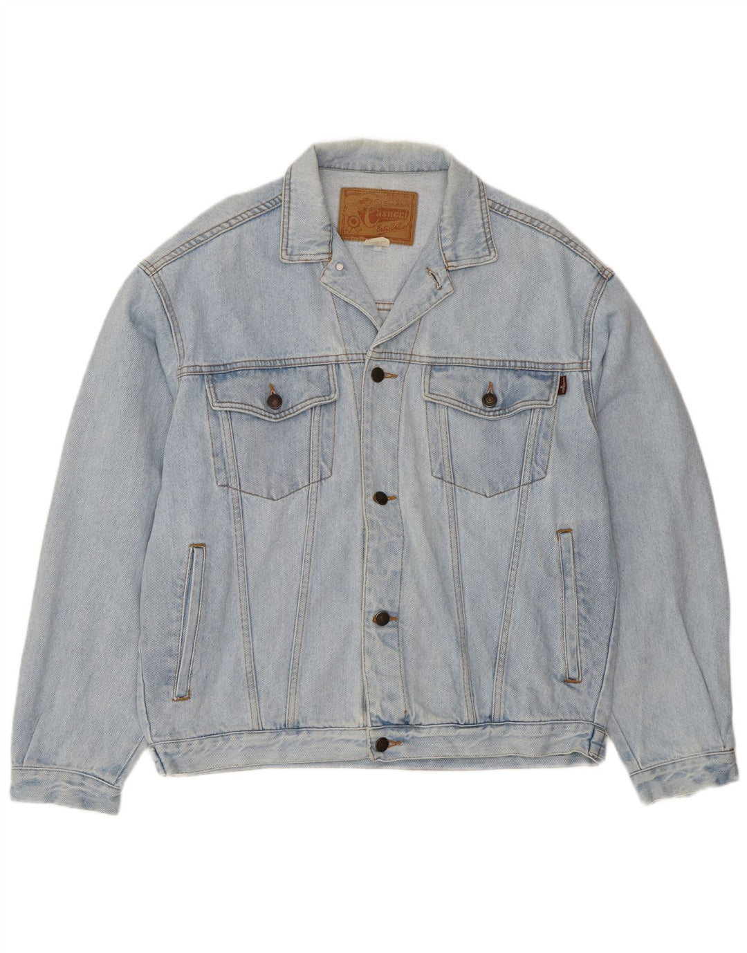 Casucci Chaqueta vaquera para hombre UK 40 Grande Algodón azul