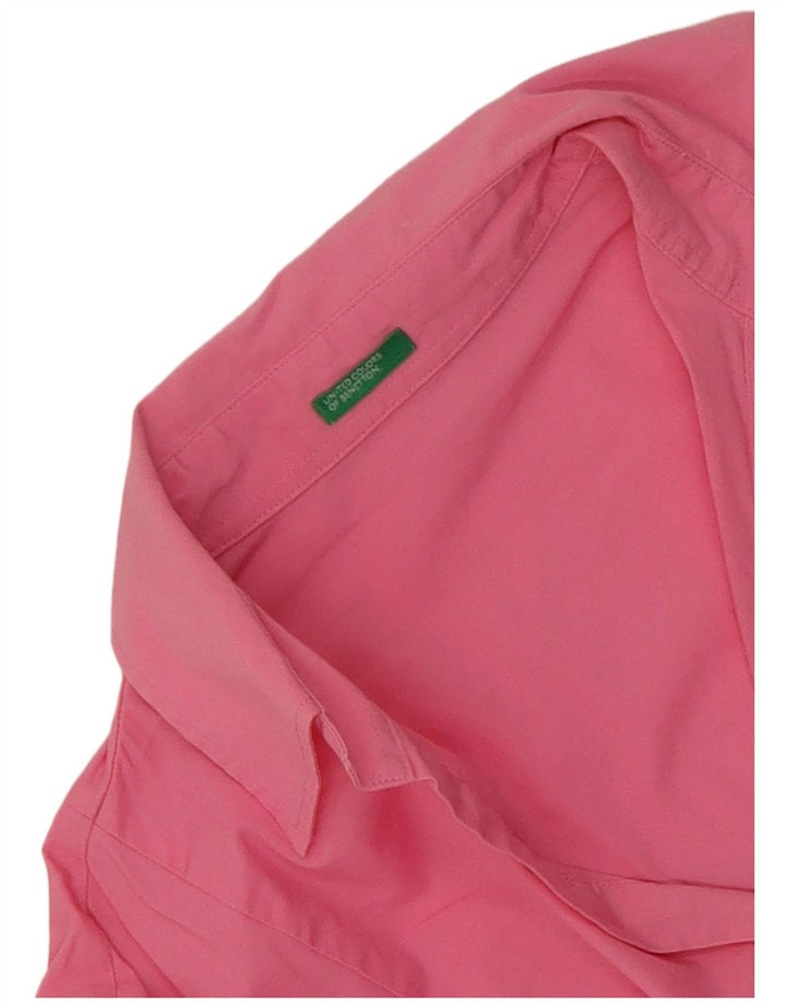 Camisa tipo pulóver Benetton para mujer, talla 42, talla mediana, color rosa