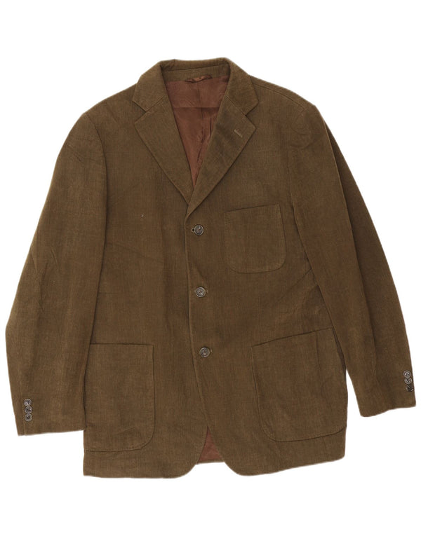 Henry Cottons Chaqueta tipo blazer de 3 botones para hombre IT 54 2XL Algodón caqui