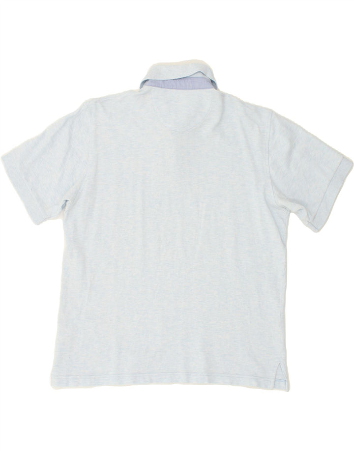 SUPERGA Mens Polo Shirt Large Blue Cotton Vintage Superga and Second-Hand Superga from Messina Hembry 