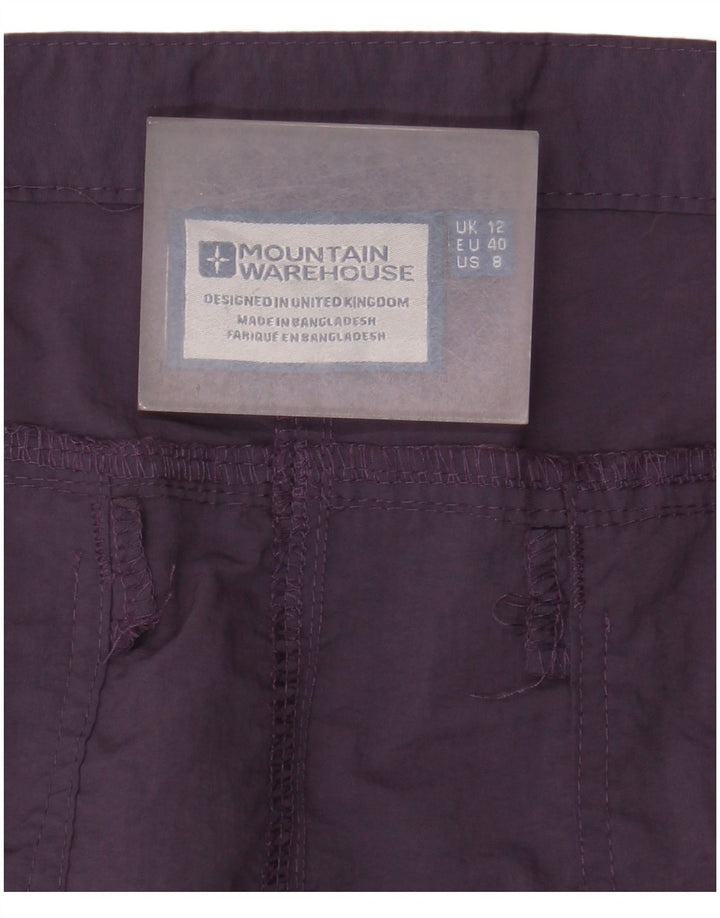 Pantalones cortos tipo cargo para mujer de Mountain Warehouse UK 12 Medium W32 Púrpura