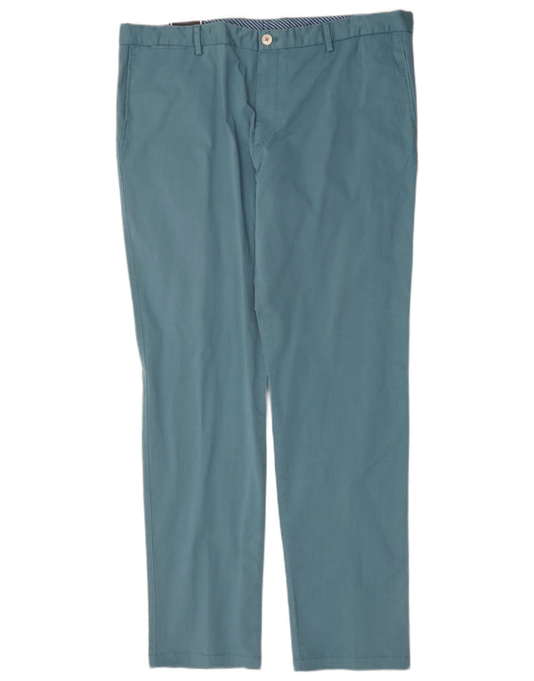 Tommy Hilfiger Pantalón chino ajustado para hombre Talla 56 XL W40 L34 Algodón azul