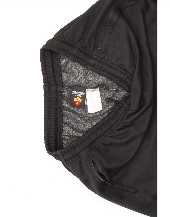DIADORA Mens Tracksuit Trousers Joggers UK 40 Medium  Black Polyester Vintage Diadora and Second-Hand Diadora from Messina Hembry 