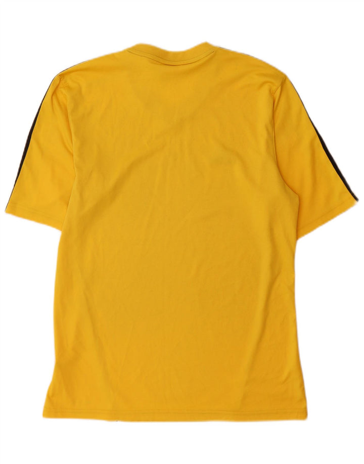Adidas Hombre Climalite Camiseta Top Amarillo Medio Colorblock