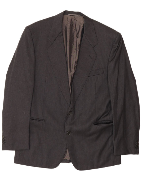 Gianfranco Ferre Chaqueta tipo blazer de 2 botones para hombre IT 50 Lana gris grande