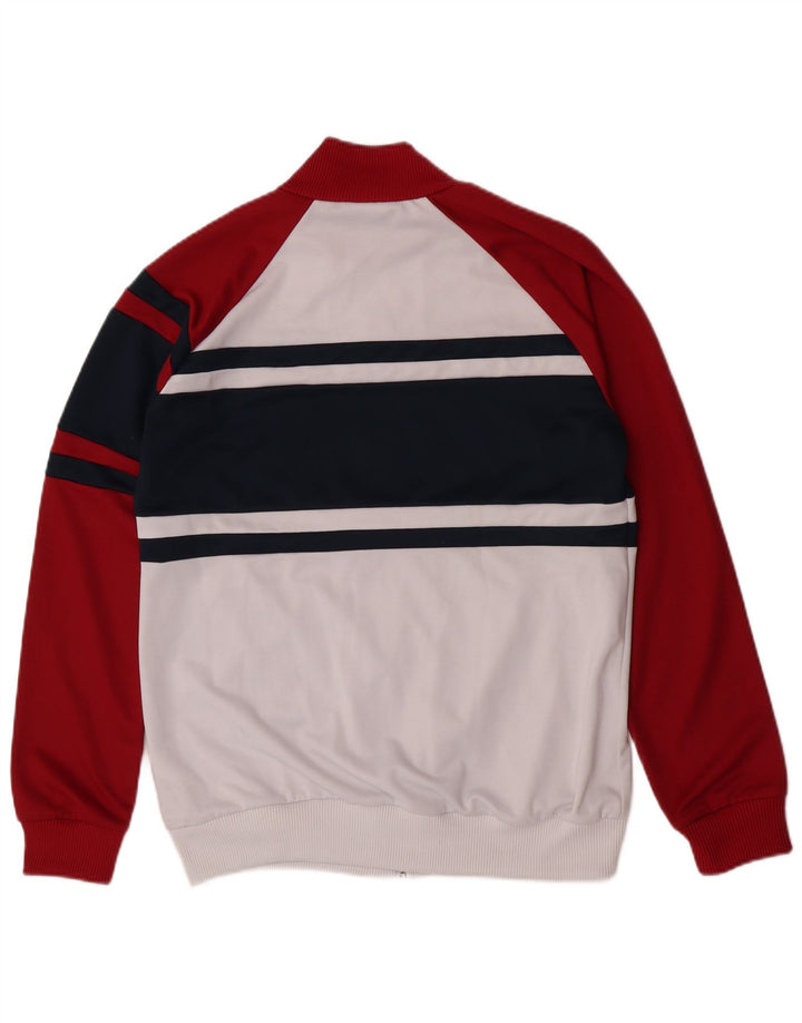 Diadora Hombre Chaqueta De Chándal Con Gráfico XL Blanco Poliéster Color Block