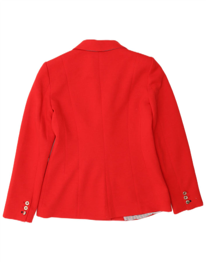Tommy Hilfiger Chaqueta Blazer de Doble Botonadura para Mujer US 2 XS Poliéster Rojo