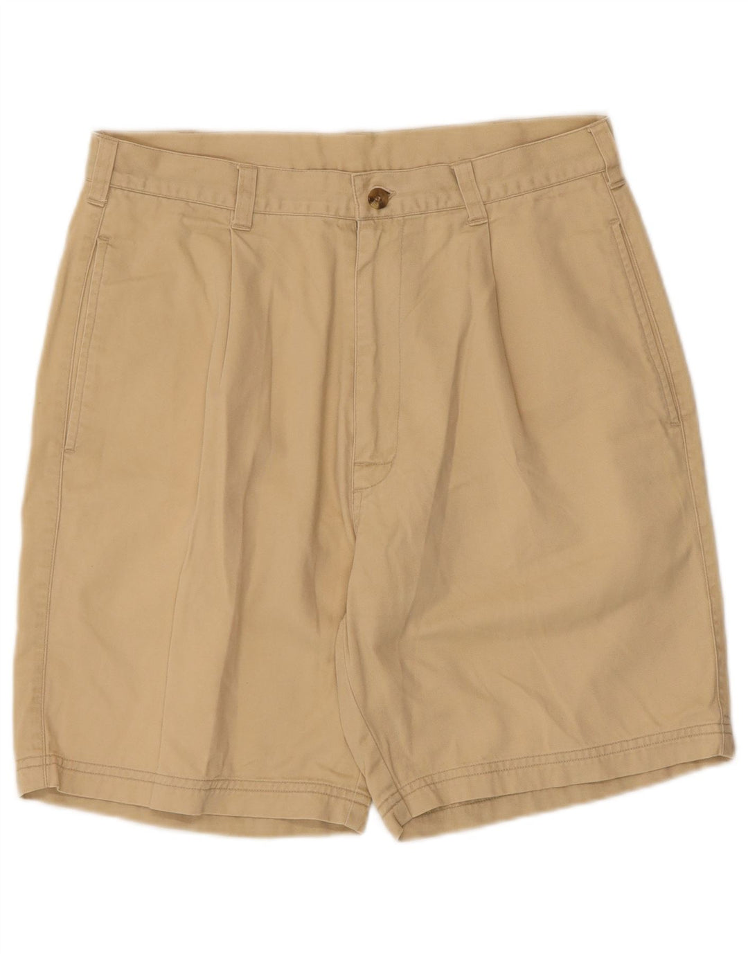 St. Bernard Mens Pegged Chino Shorts W32 Algodón Beige Medio