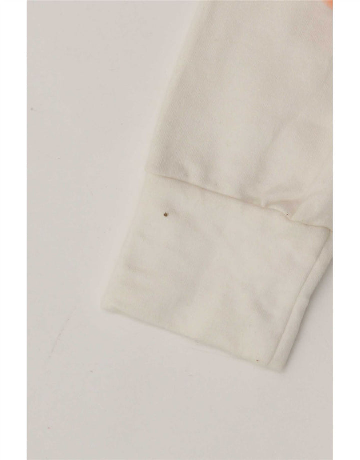 Lee Chaqueta de Chándal para Mujer UK 10 Small White Cotton