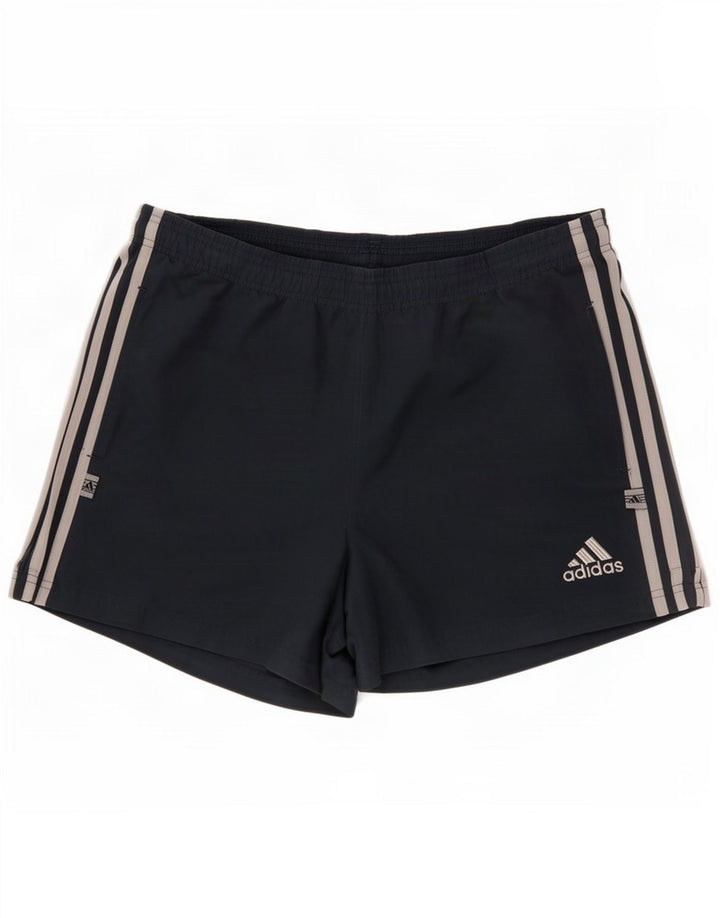 Pantalones cortos deportivos Adidas para hombre mediano azul marino policloruro