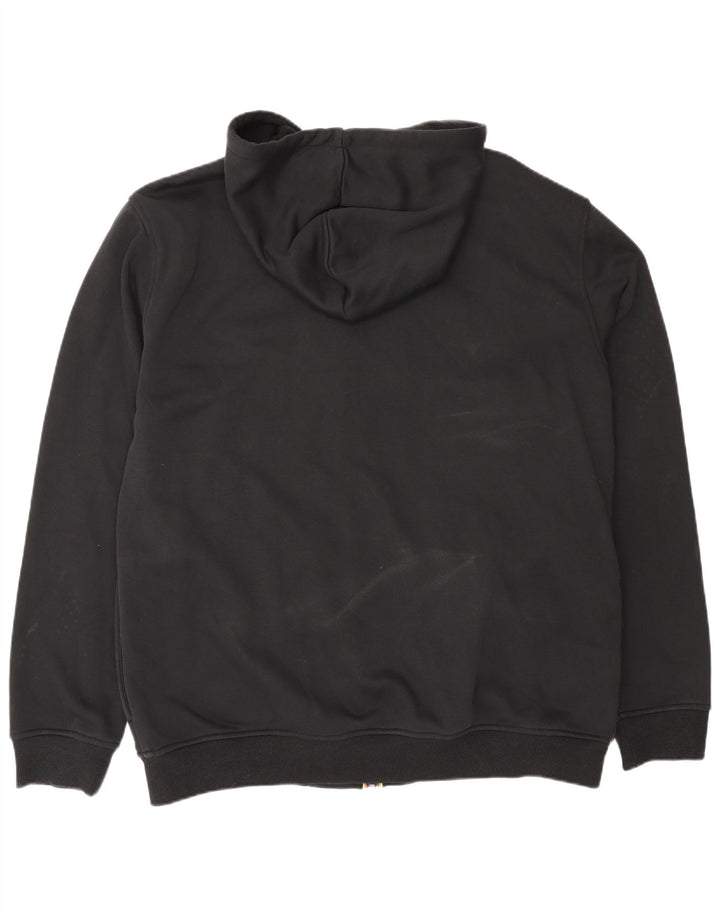 K-Way Suéter con capucha y cremallera para hombre 2XL Poliéster negro