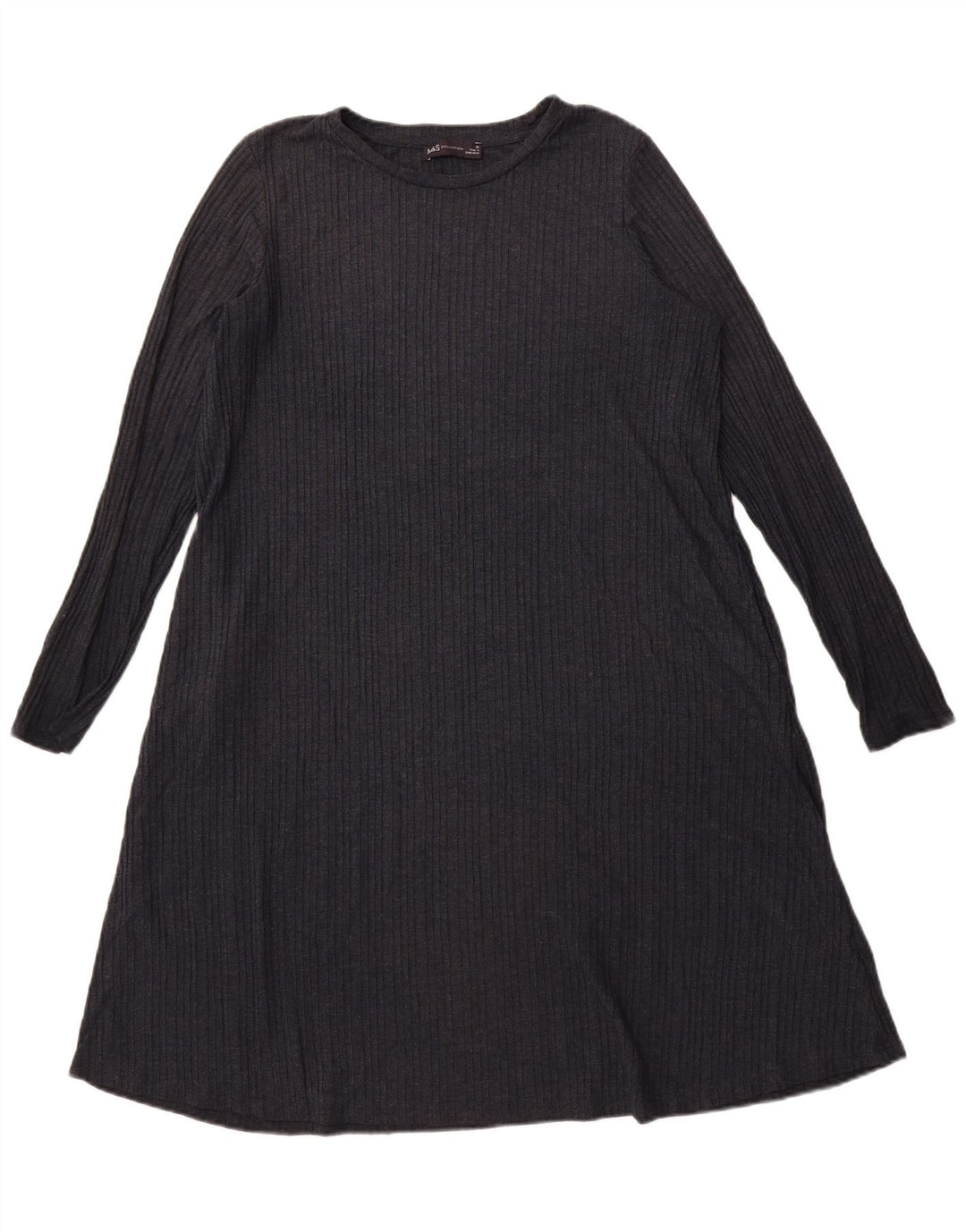 Marks & Spencer Vestido acampanado para mujer UK 46 Grande Poliéster azul marino