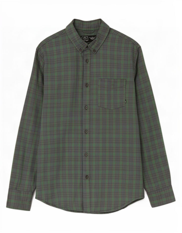 Camisa Nike Dri Fit De Algodón A Cuadros Verde Medio Para Hombre